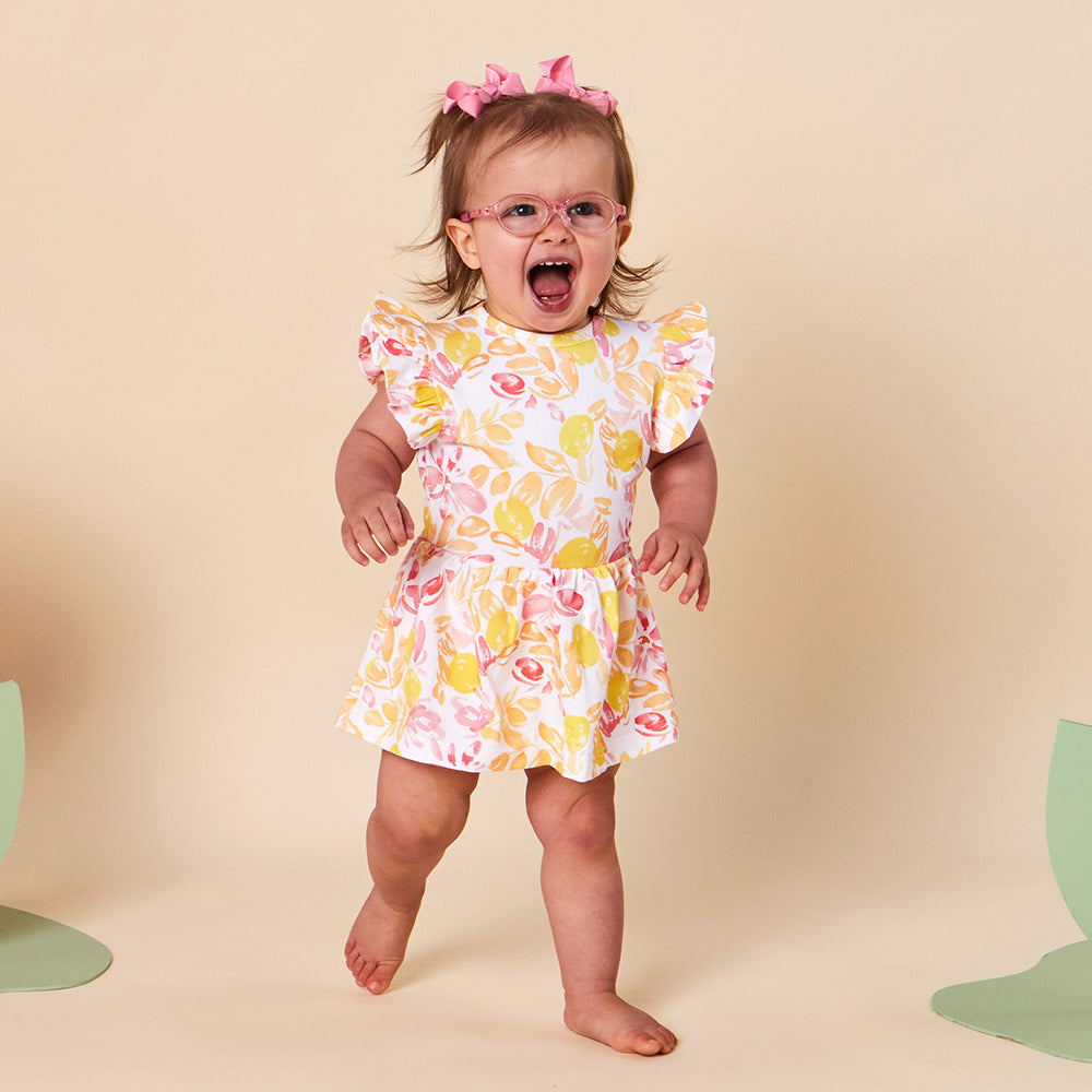 Sofia Short Sleeve Organic Dress - View 1