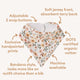Spring Floral Organic Dribble Bib - Thumbnail 4