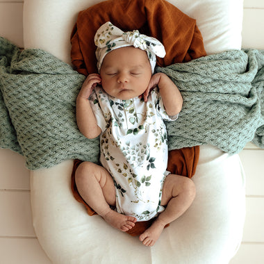 Eden Short Sleeve Organic Bodysuit | Snuggle Hunny