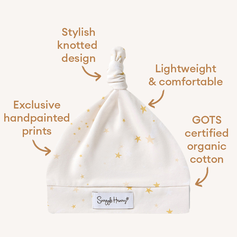 Stardust Organic Knotted Beanie - View 4