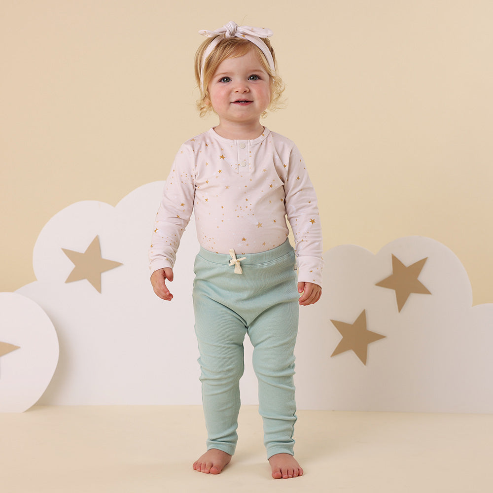 Stardust Long Sleeve Organic Bodysuit - View 6