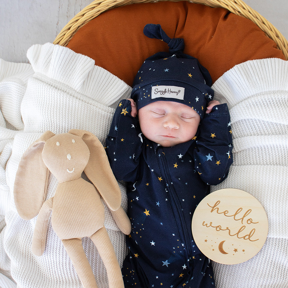 Starry Night Organic Snugglesuit Convertible Romper - View 5