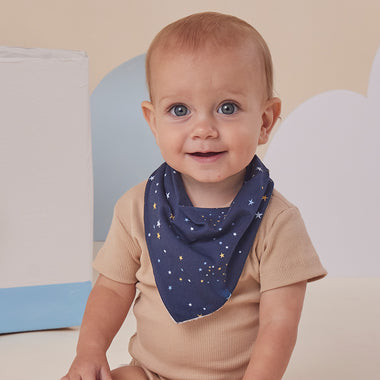 Starry Night Organic Dribble Bib | Snuggle Hunny