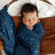 Starry Night Organic Jersey Wrap & Beanie Set - Thumbnail 4