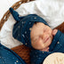 Starry Night Organic Knotted Beanie | Snuggle Hunny