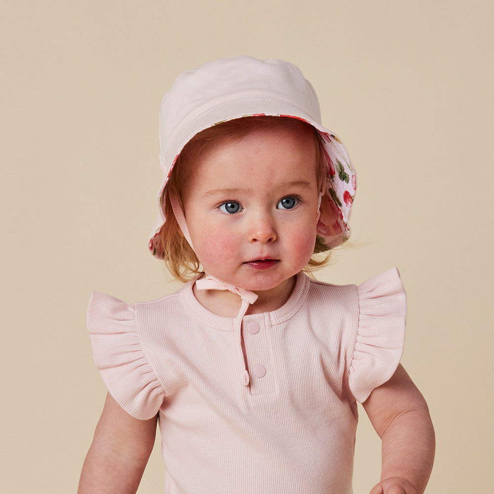 Strawberry Reversible Cotton Bucket Hat - View 7