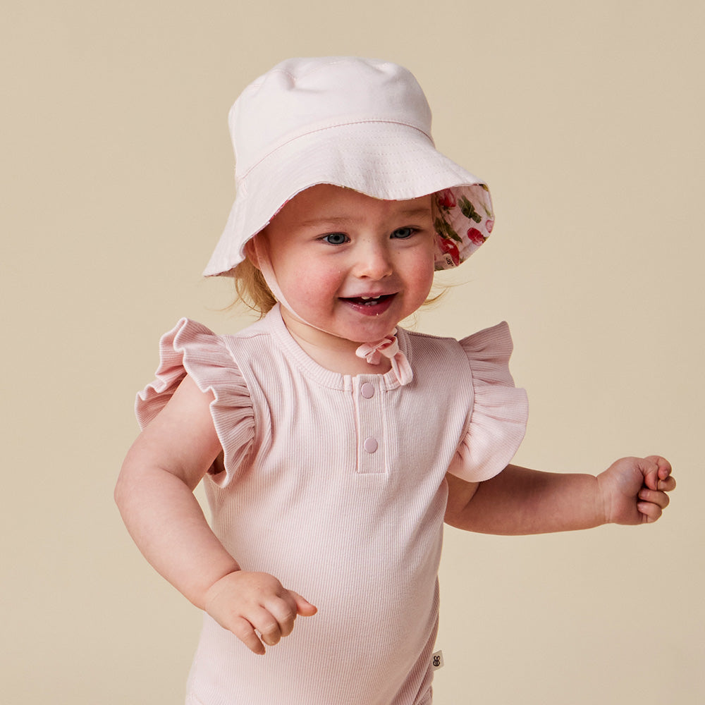 Strawberry Reversible Cotton Bucket Hat - View 5