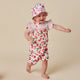 Strawberry Organic Snuggle Overall Shorts - Thumbnail 3