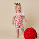 Strawberry Organic Snuggle Overall Shorts - Thumbnail 12