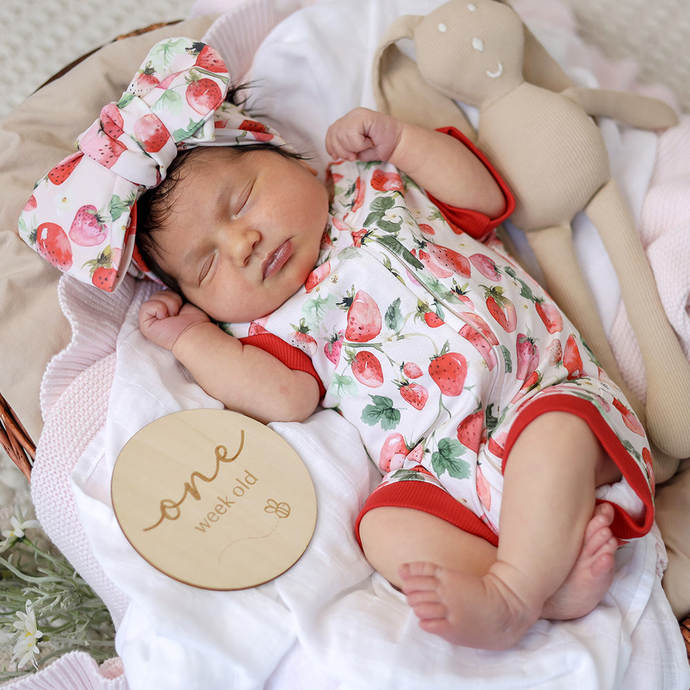 Strawberry Organic Snuggle Shortie - View 7