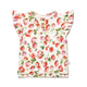 Strawberry Organic Short Sleeve Top with Frill - Thumbnail 2