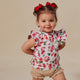 Strawberry Organic Short Sleeve Top with Frill - Thumbnail 5