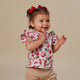 Strawberry Organic Short Sleeve Top with Frill - Thumbnail 8