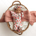 Strawberry Organic Snugglesuit Convertible Romper | Snuggle Hunny 