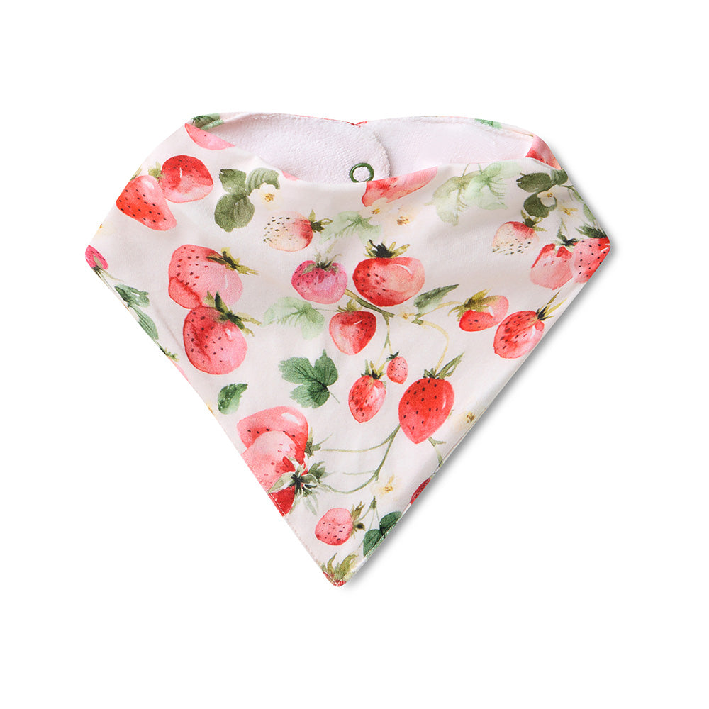 Strawberry Organic Dribble Bib - View 2