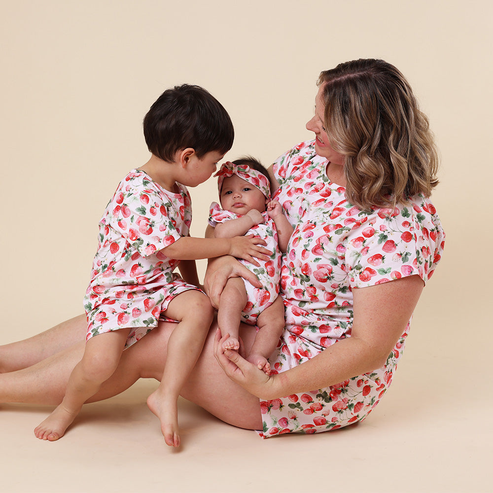 Strawberry Organic Kids PJ Set - View 4