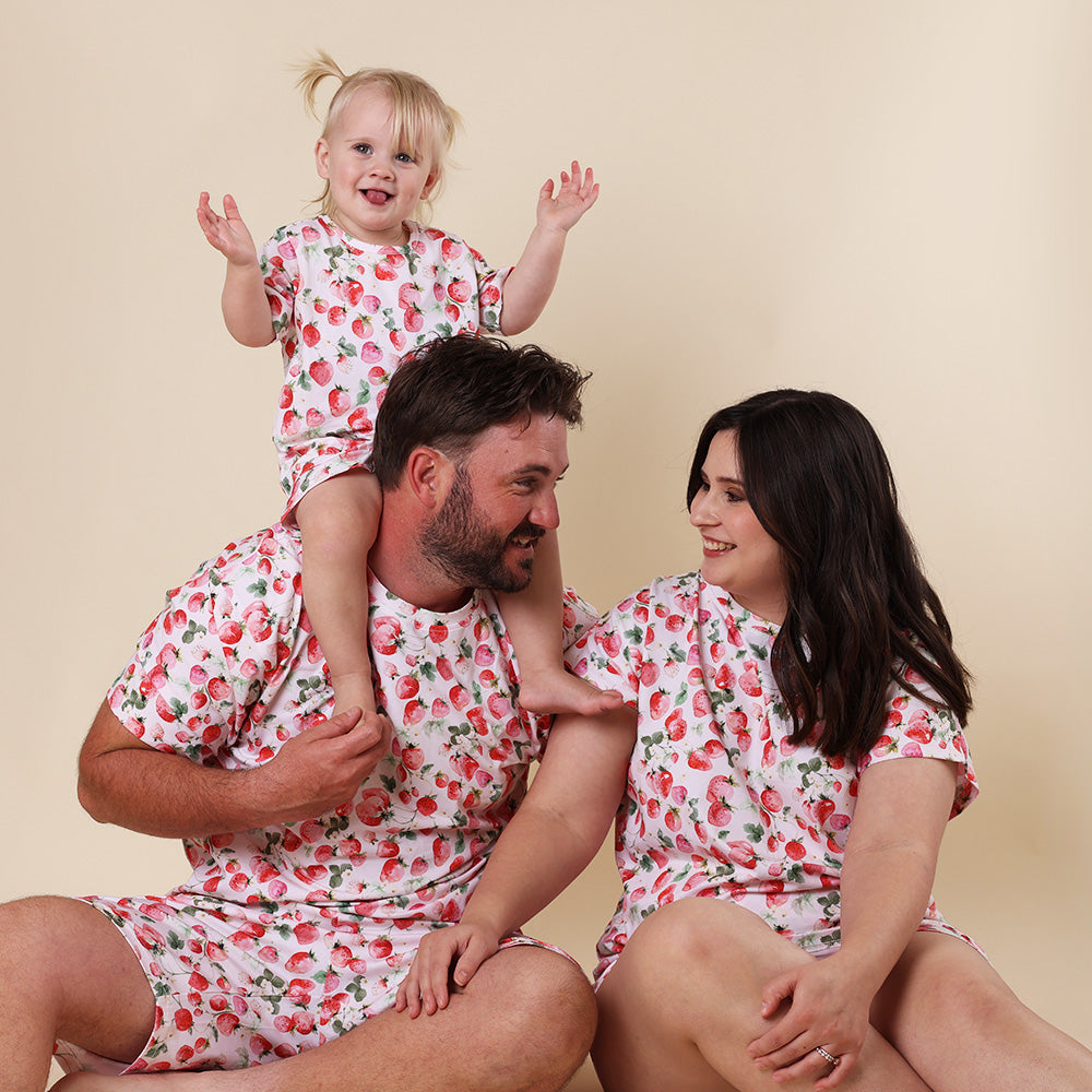 Strawberry Organic Womens PJ Set - View 8