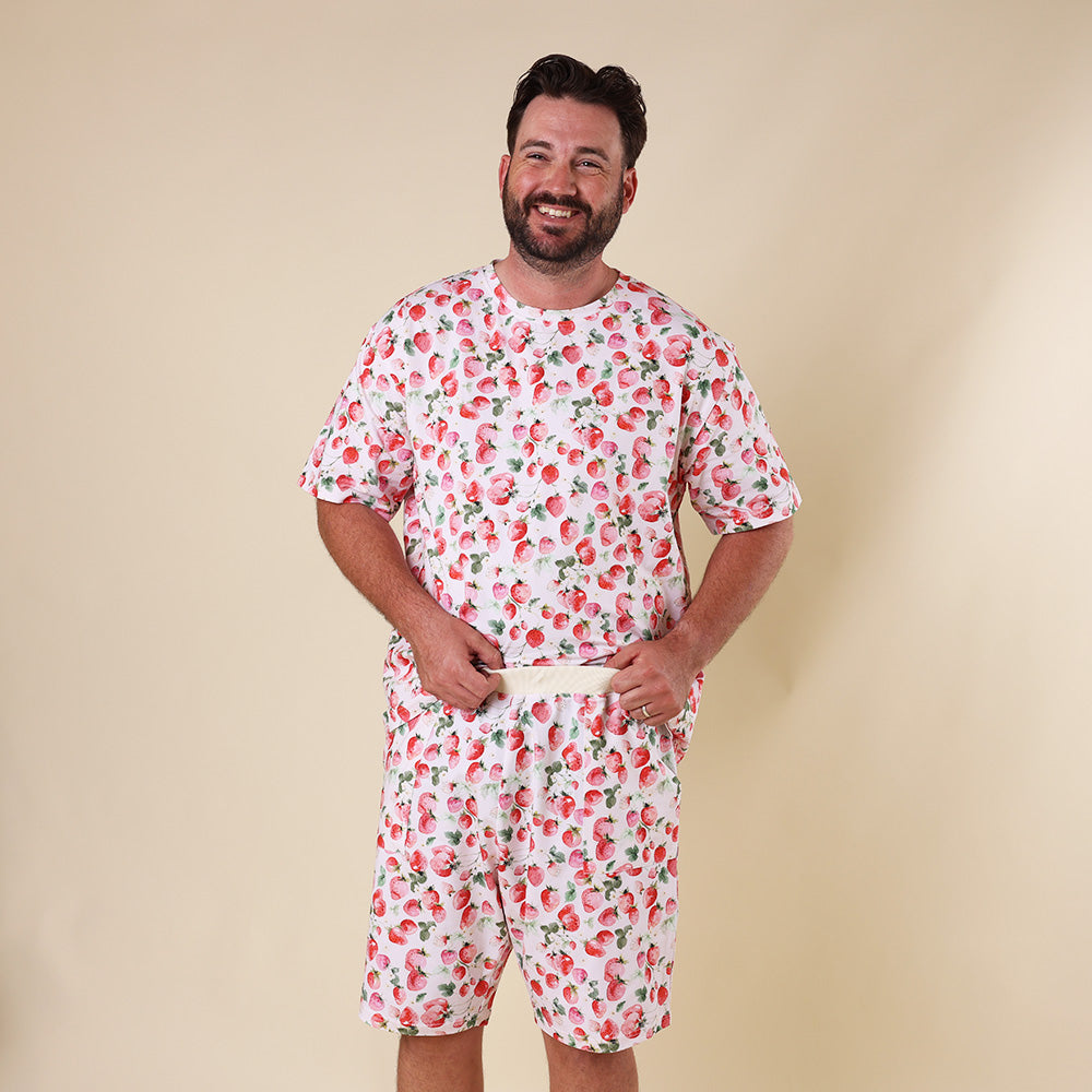 Strawberry Organic Mens PJ Set - View 2