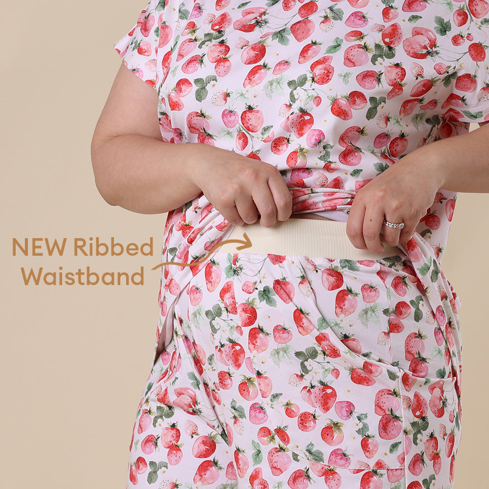 Strawberry Organic Womens PJ Set - View 3