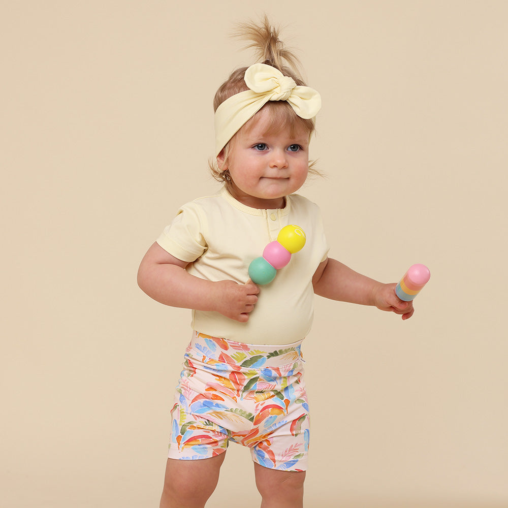 Summer Palm Organic Bike Shorts - View 1