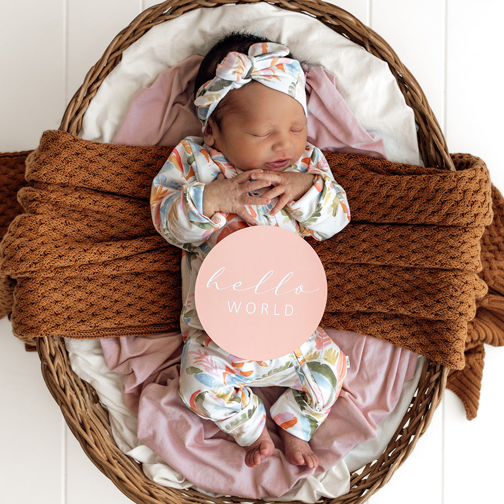 Summer Palm Organic Snugglesuit Convertible Romper - View 13