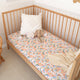 Summer Palm Organic Fitted Cot Sheet - Thumbnail 1