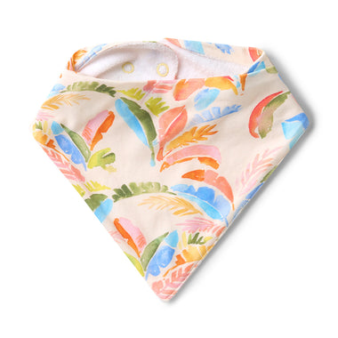 Summer Palm Organic Dribble Bib | Snuggle Hunny