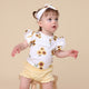 Sunflower Short Sleeve Organic Bodysuit with Frill - Thumbnail 5