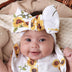 Sunflower Organic Oversized Bow | Snuggle Hunny