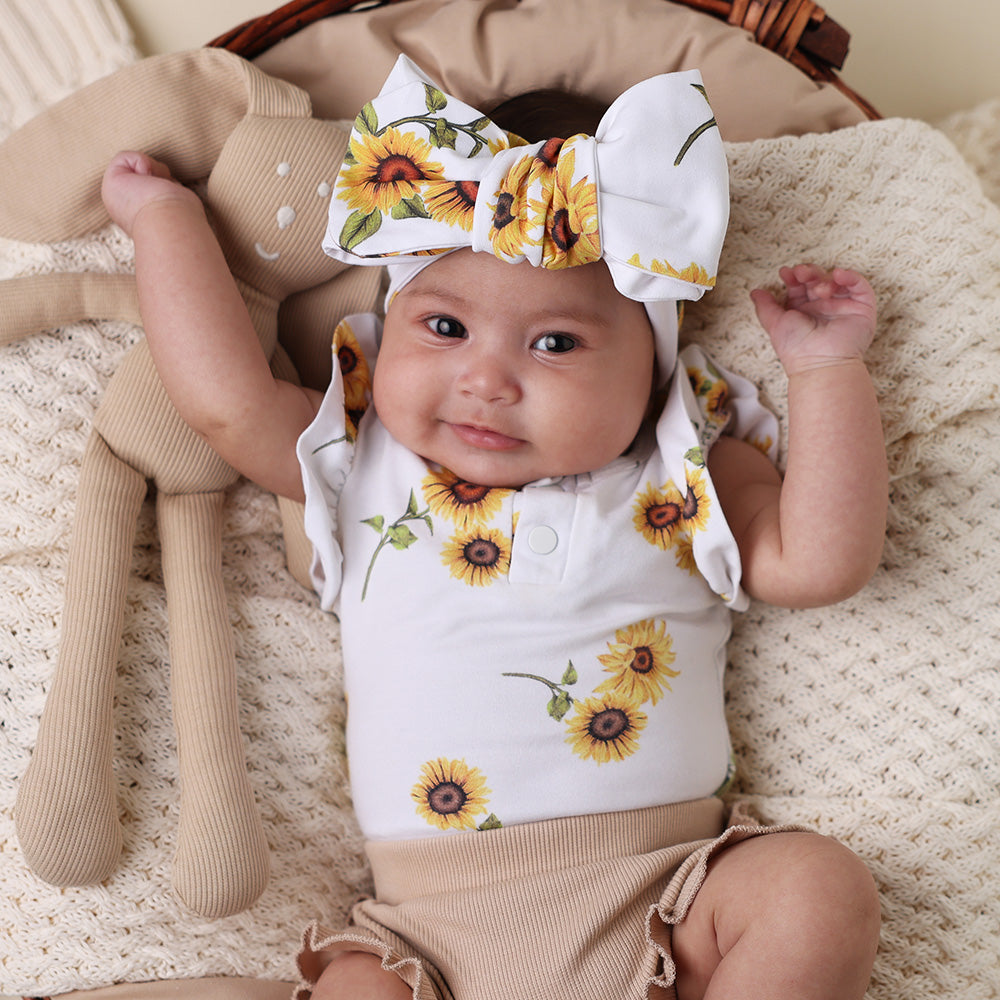 Sunflower Organic Oversized Bow - View 7