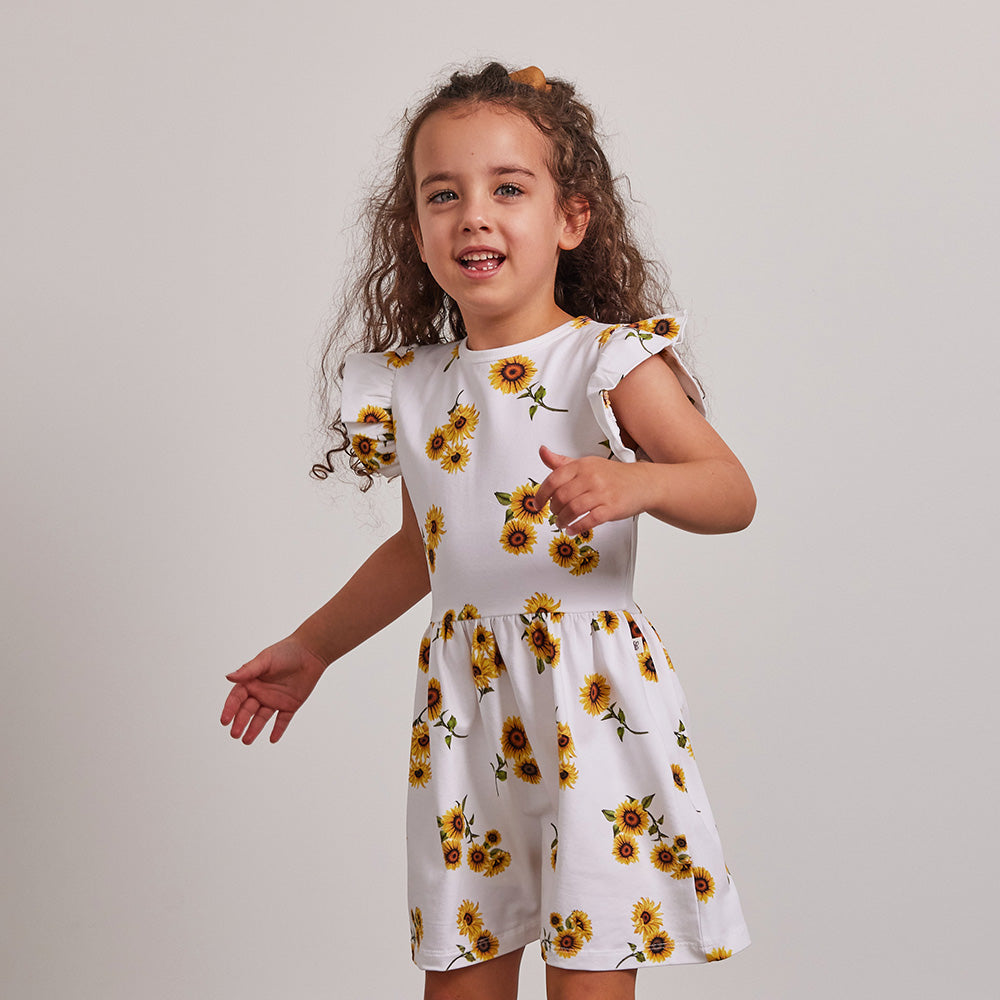 Sunflower Short Sleeve Organic Dress - View 18