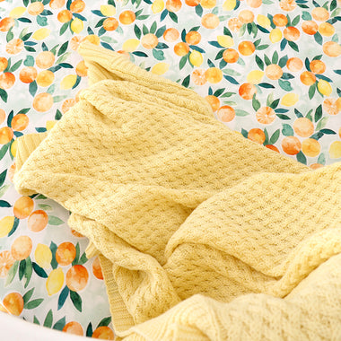 Sunlight Diamond Knit Organic Baby Blanket | Snuggle Hunny