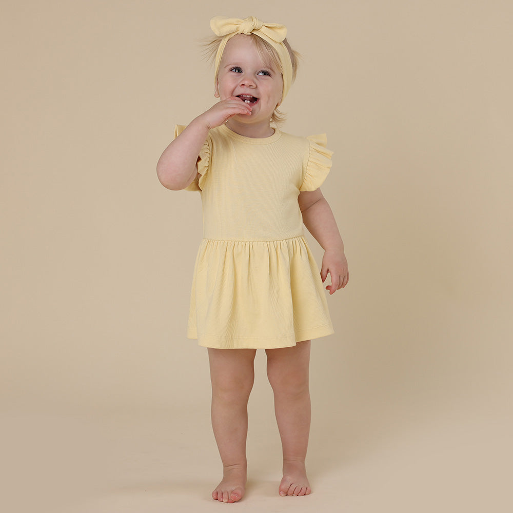 Sunlight Short Sleeve Organic Dress - View 3