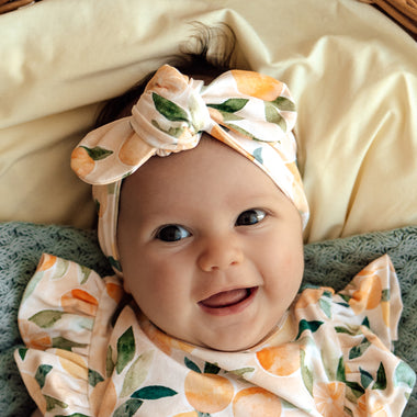 Sunny Citrus Organic Topknot | Snuggle Hunny
