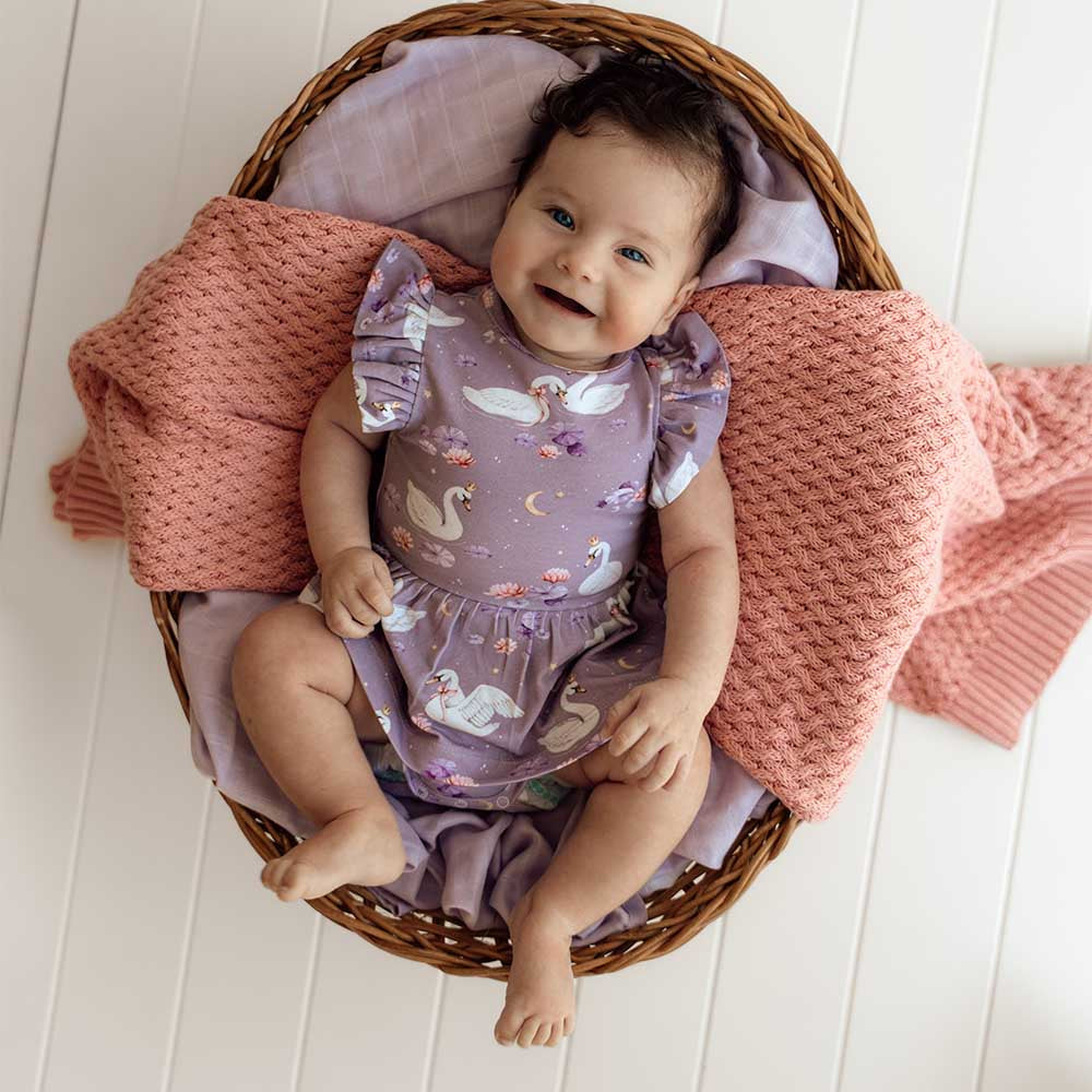Swan Lake Short Sleeve Organic Dress - View 12