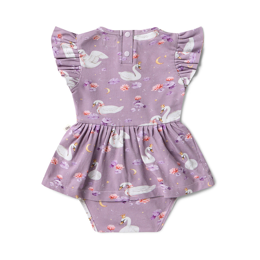 Swan Lake Short Sleeve Organic Dress - View 6