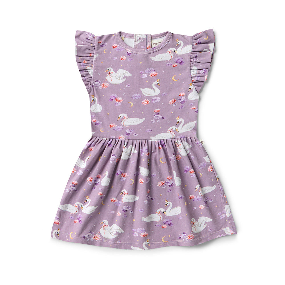 Swan Lake Short Sleeve Organic Dress - View 11