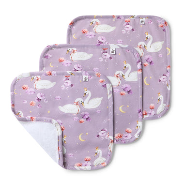 Swan Lake Organic Wash Cloths - 3 Pack | Snuggle Hunny