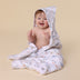 Sweet Swallows Organic Hooded Baby Towel | Snuggle Hunny