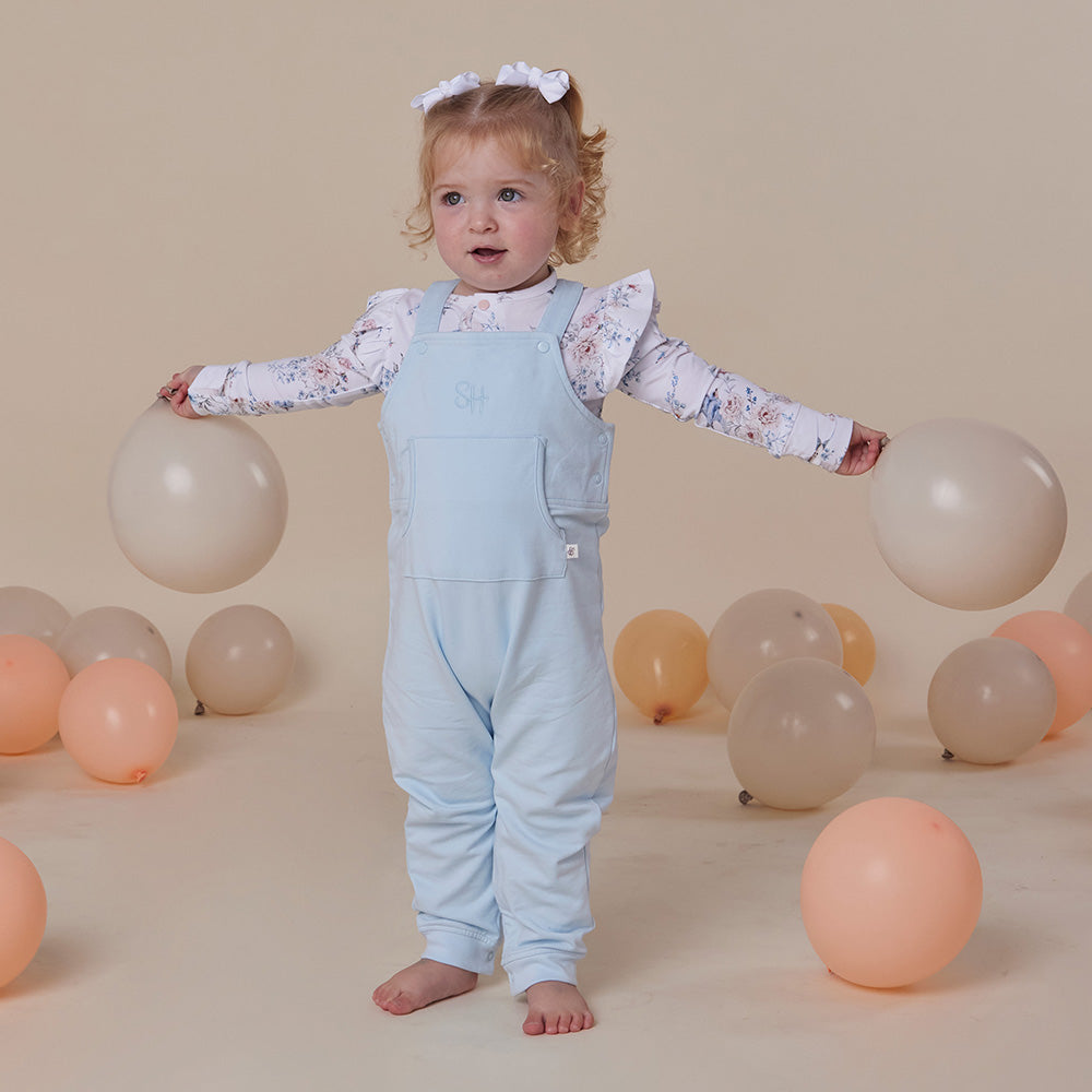 Sweet Swallows Long Sleeve Organic Bodysuit with Frill - View 5