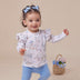 Sweet Swallows Organic Long Sleeve Top with Frill | Snuggle Hunny