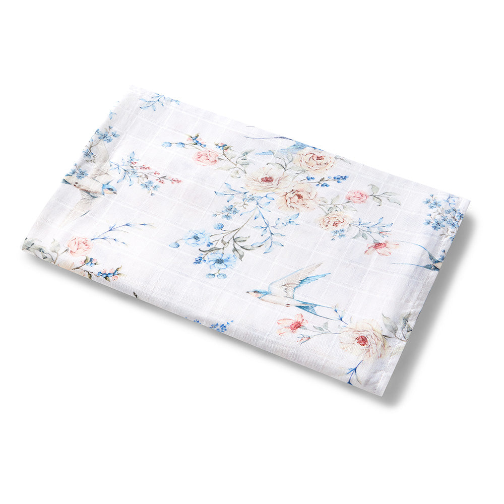 Sweet Swallows Organic Muslin Wrap - View 2