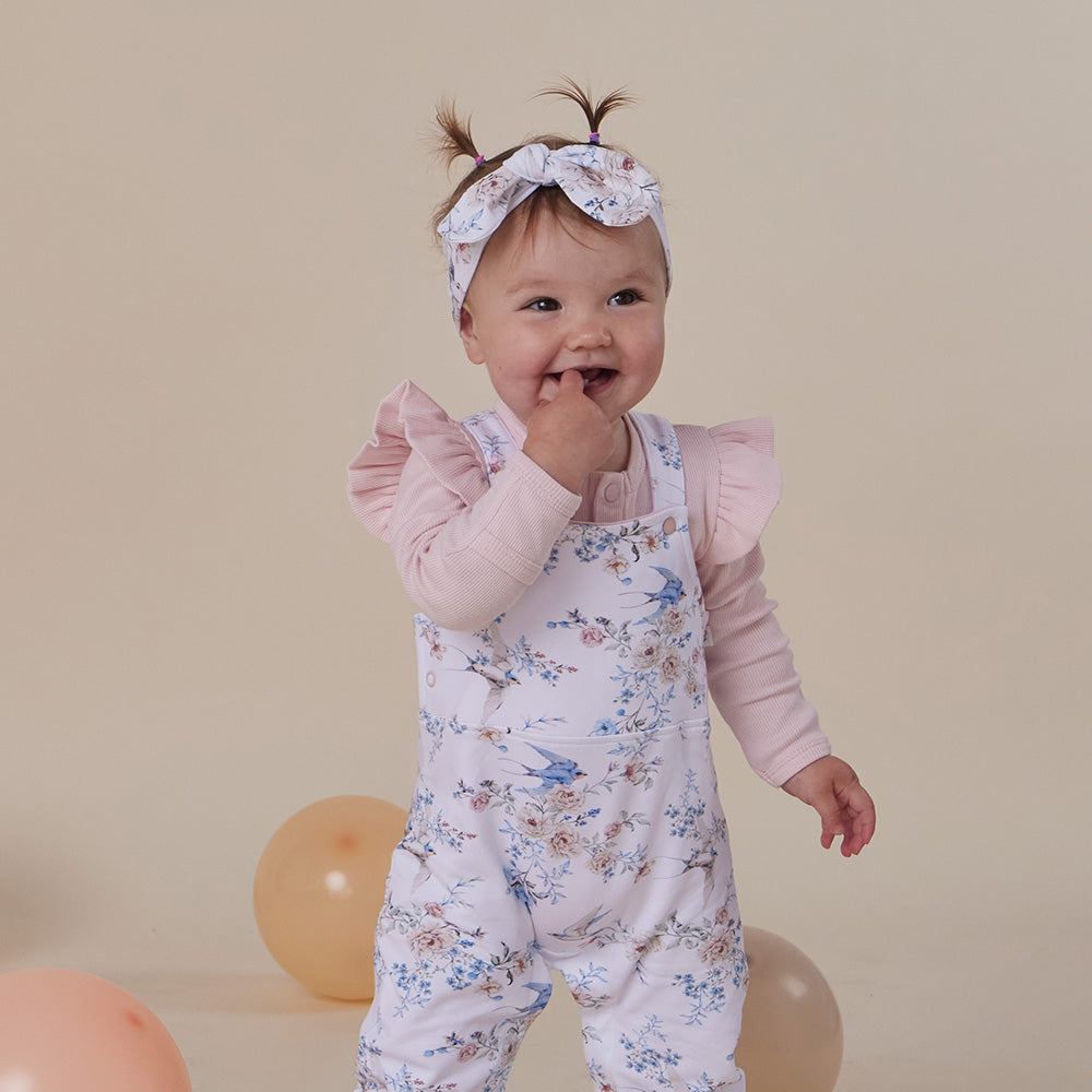 Sweet Swallows Organic Snuggle Overalls - View 4