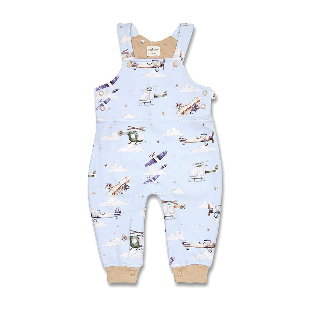 Taking Flight Organic Snuggle Overalls - View 2