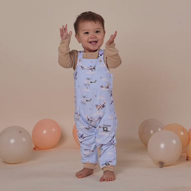Taking Flight Organic Snuggle Overalls | Snuggle Hunny