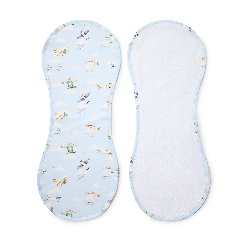 Taking Flight Organic Cotton Burp Cloth - View 2