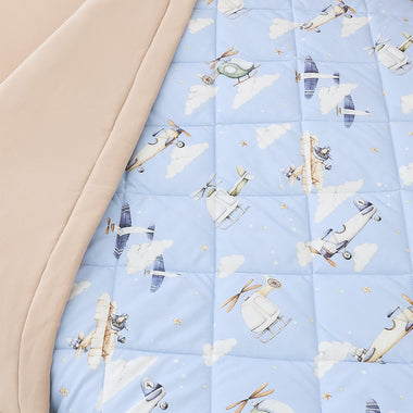 Taking Flight Organic Cotton Cot Comforter | Snuggle Hunny