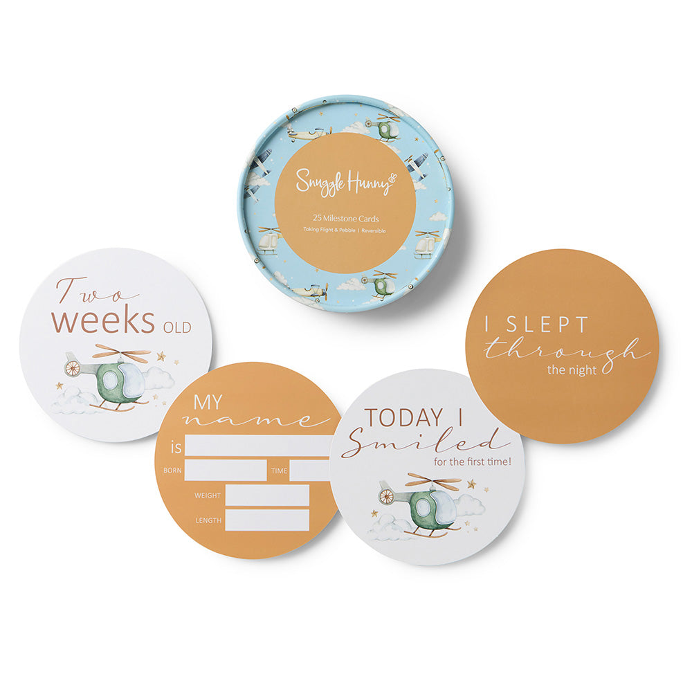 Taking Flight & Pebble Reversible Milestone Cards - View 1