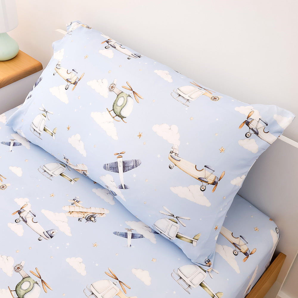 Taking Flight Organic Cotton Single Pillowcase - View 3