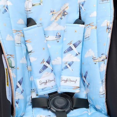Taking Flight Universal Pram Strap Covers | Snuggle Hunny